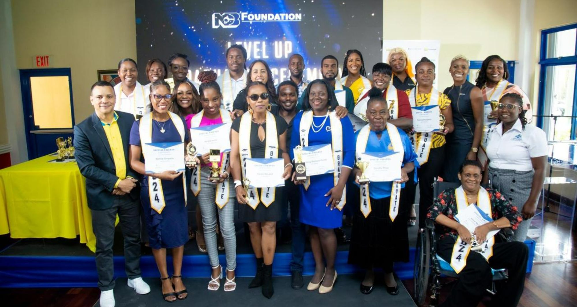 N.C.B. Foundation Level Up Programme Graduation attendees celebrating their achievement